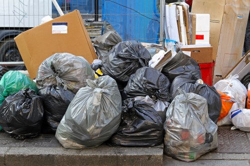 Photograph representing house clearance in Harlow, overview of a cleared room