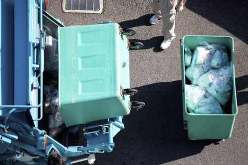 Waste clearance vehicle in Harlow