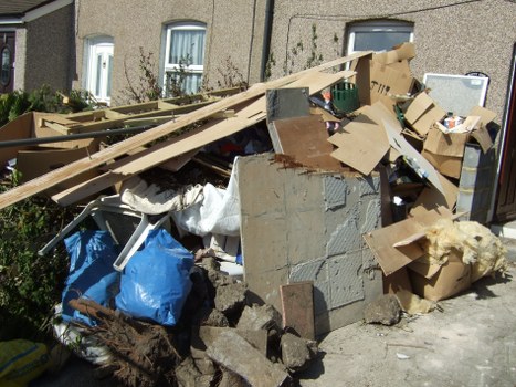 Residents donating furniture to charity